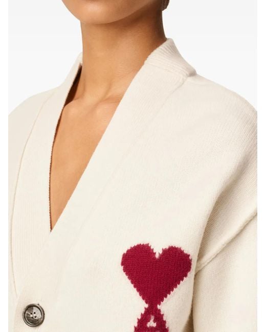 AMI Vest Met Logo in het Natural