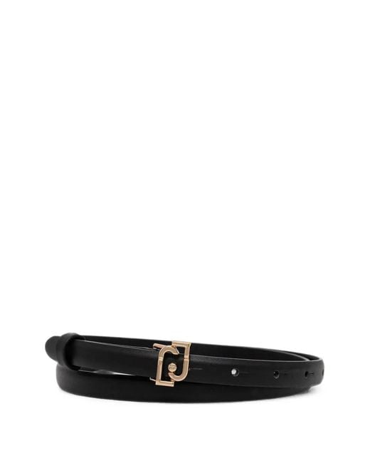 Liu Jo White Logo-Buckle Belt