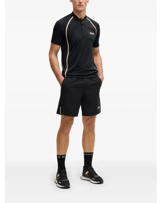 Boss Black Logo-Print Polo Shirt for men