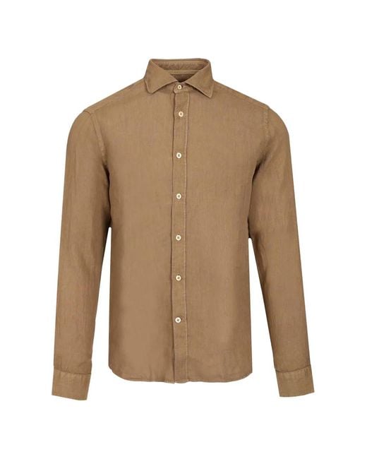 Al Duca D'aosta Natural Linen Shirt for men