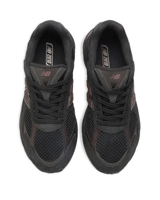 New Balance Black 2010 Logo-Patch Sneakers
