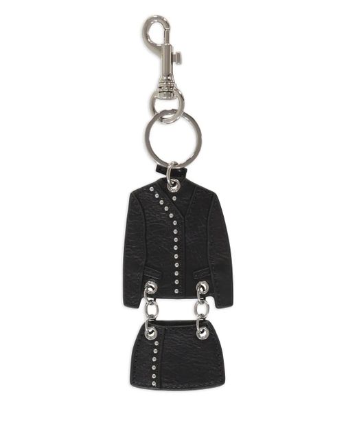 Versace Leren Sleutelhanger in het White