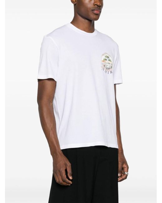 Amiri White Cherub Logo-print T-shirt for men