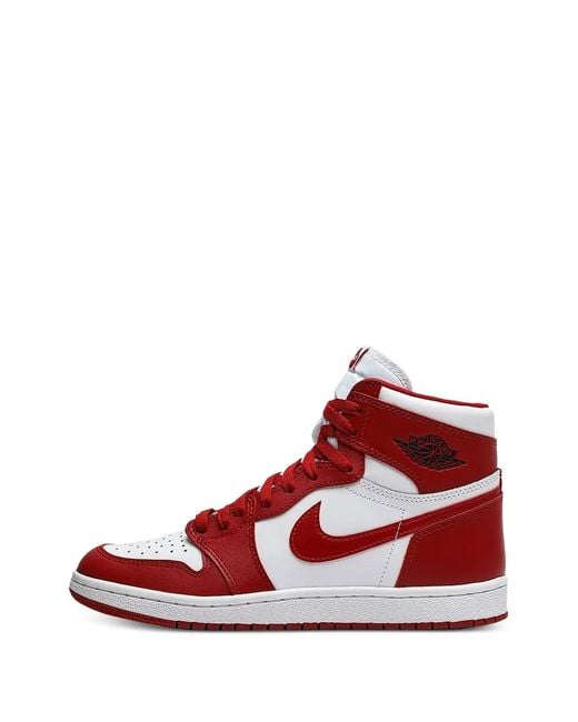 Nike High Top Retro Sneakers in Red for Men | Lyst