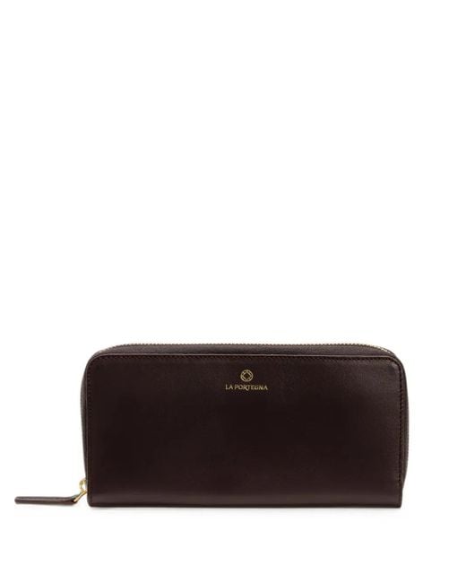 La Portegna Red Julia Leather Wallet
