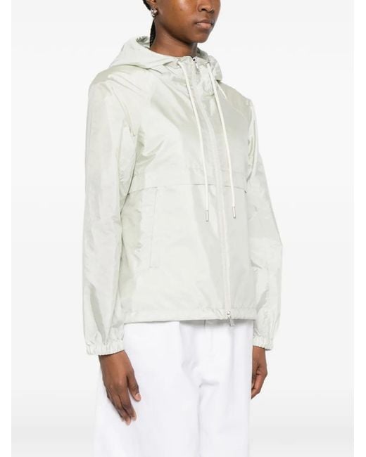 Moncler White Polyamide Coquelicot Jacket