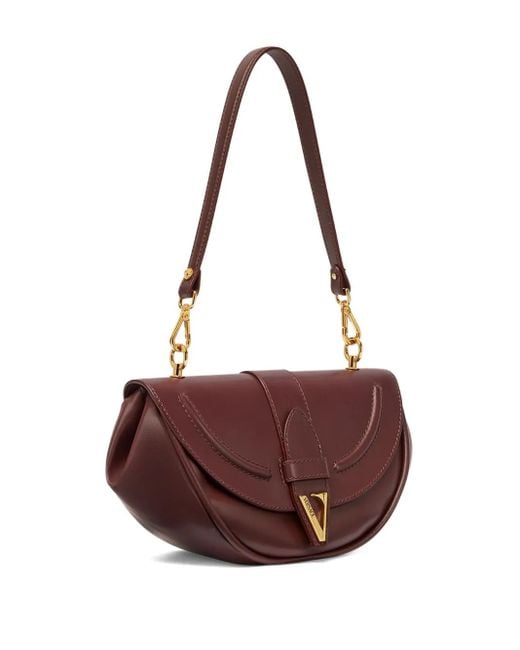 Versace Virtus レザーショルダーバッグ M Purple