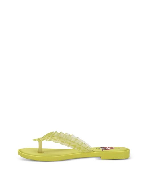 Melissa Yellow Slim Thong Sandals