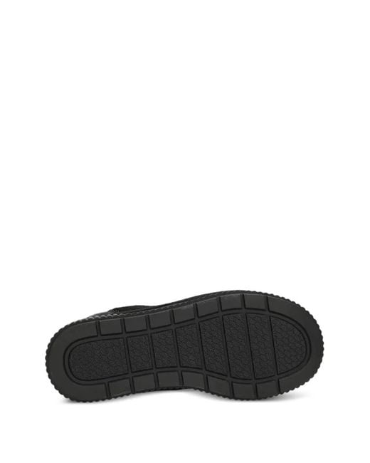 Mexx Black Platform Faux Fur Sneakers