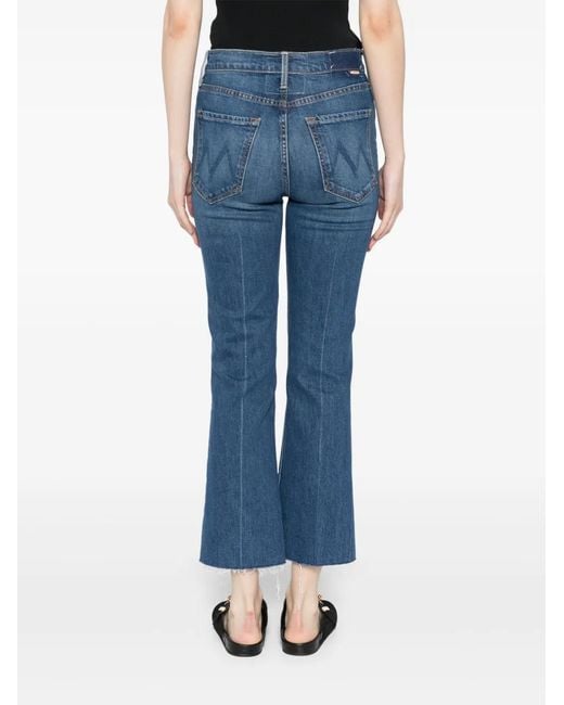 Mother Blue The Tripper Ankle Fray Jeans