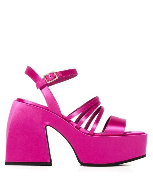 NODALETO Pink Platform Bulla Chibi Sandals