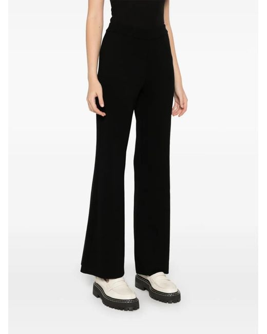 Charlott Black Flared Trousers