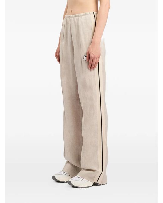 Palm Angels White Tree-Logo Track Pants