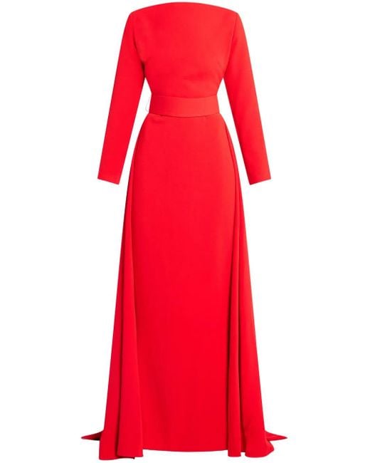 Solace London Red Shayla Maxi Dress