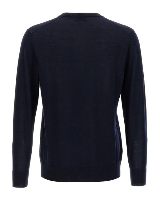 Ballantyne Blue Wool Jumper for men