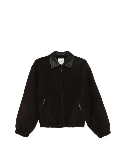 Sandro Wollen Jas in het Black