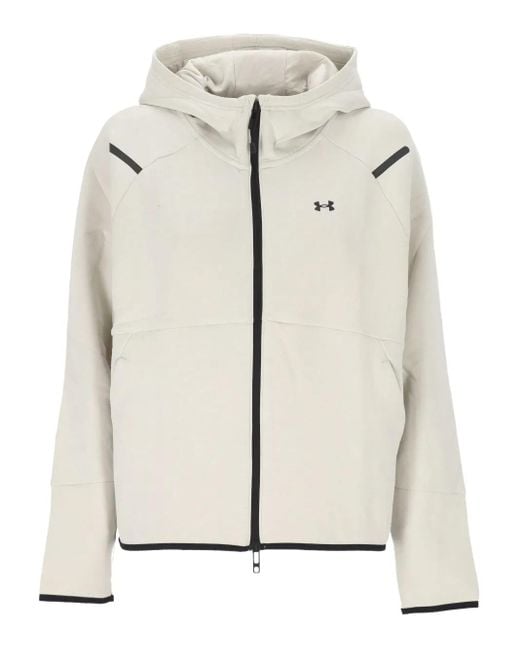 Under Armour Jacket Zip Hoodie White