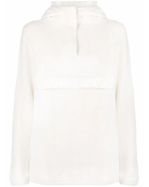 CORTE DI KEL White Oversized Cashmere Hoodie