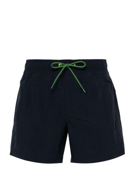 Sundek Blue Rainbow-patch Swim Shorts for men