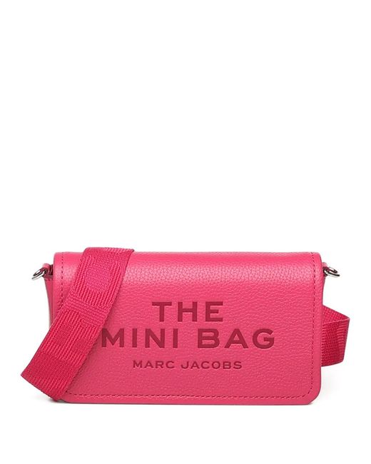 Marc Jacobs Pink Embossed-Logo Mini Bag
