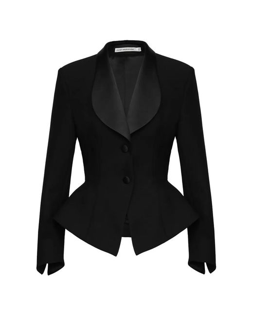 POST MERIDIEM Peplum Jack in het Black