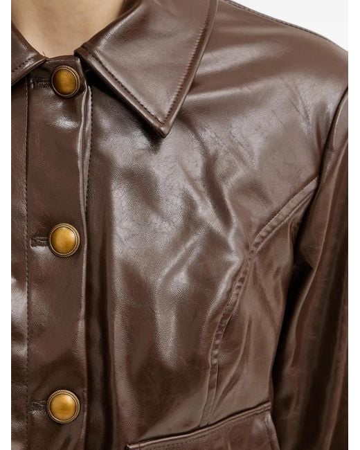 Guess Brown Buttoned Pocket Jacket