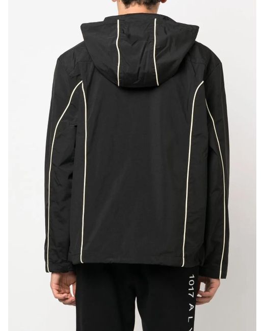 DIESEL Black Windbreaker Jackets for men