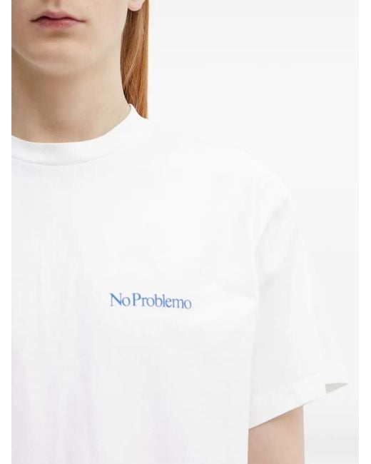 No Problemo White Mini-Problemo Regular Fit T-Shirt