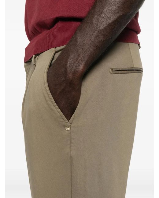 Entre Amis Natural Arno Pocket Pleated Trousers for men