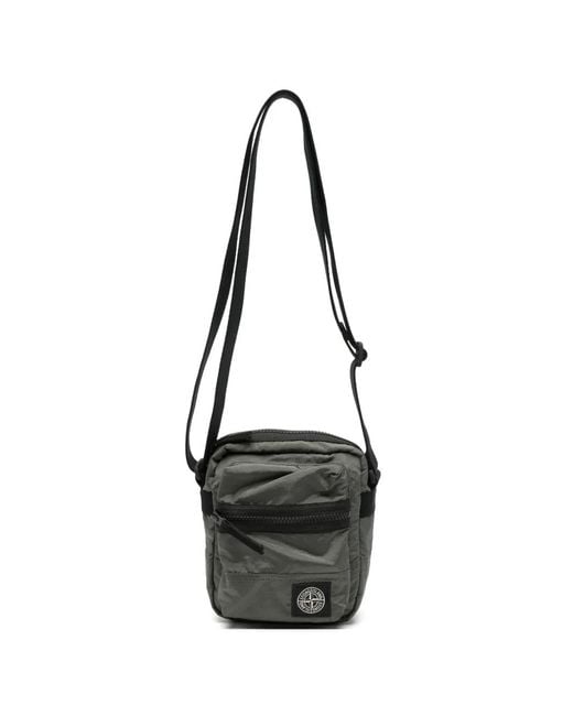 Stone Island Black Marsupio Tracolla for men