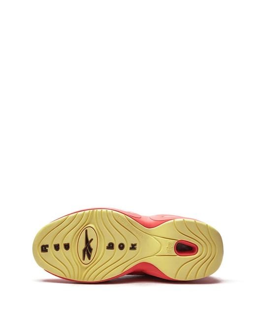 Reebok Red Question Mid "Hot Ones" Sneakers