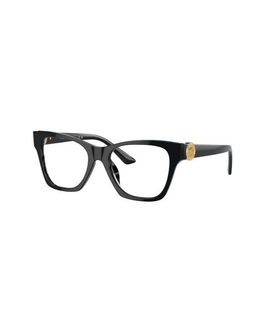 Versace Brown Medusa-Plaque Square-Frame Glasses