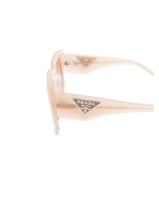 Prada Pink Geometric-Frame Sunglasses