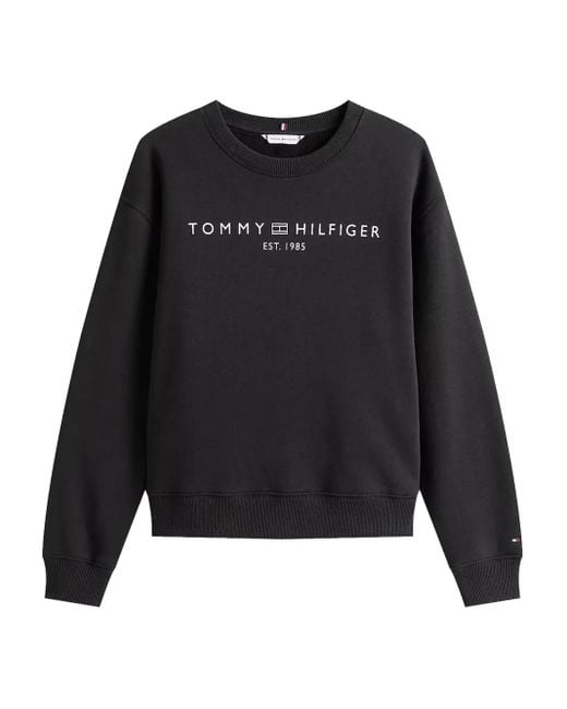 Tommy Hilfiger ロゴ スウェットシャツ Black