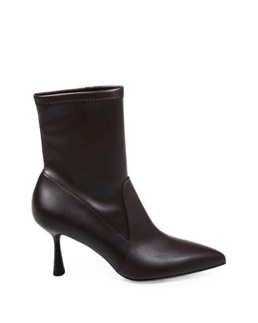 Sergio Levantesi Black Janet Pointed-Toe Ankle Boots
