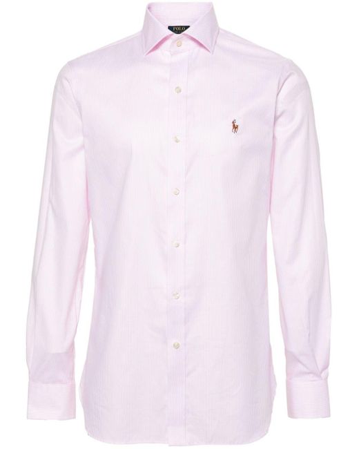 Polo Ralph Lauren Pink Polo Pony-embroidered Cotton Shirt for men