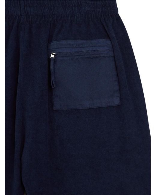 Aspesi Blue Zip Pocket Shorts for men