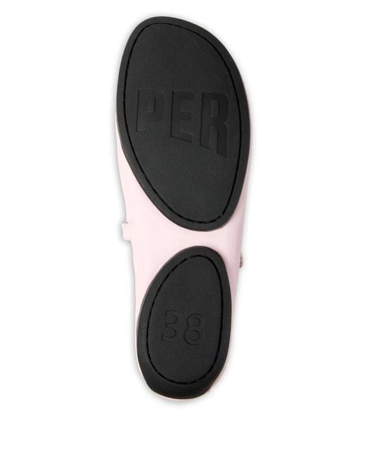 Camper Pink Right Nina Strap Ballet Flats