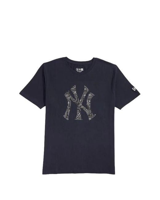 KTZ Blue Paisley Elements T-Shirt for men