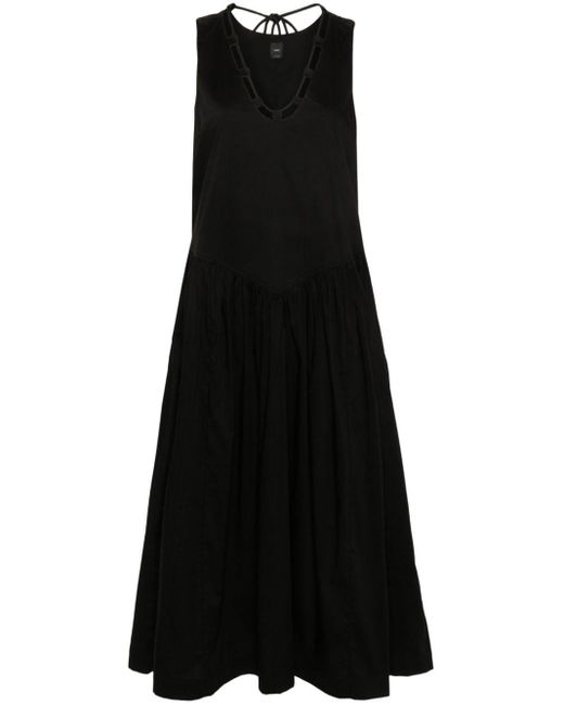Pinko Black Anonymous Midi Dress
