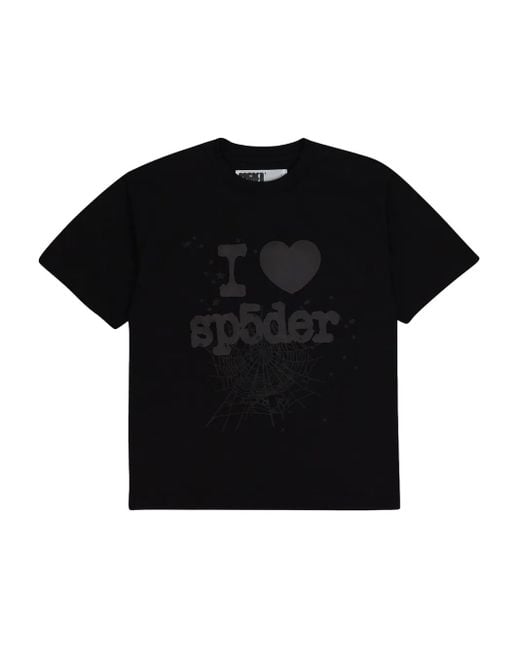 Sp5der Black Phantom Souvenir T-Shirt for men