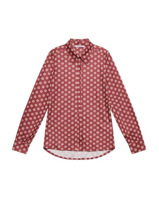 Maliparmi Geometric-print Collared Shirt