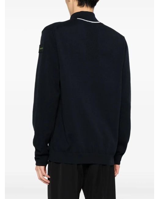 Boss Blue Zardin Zip-Up Cardigan for men