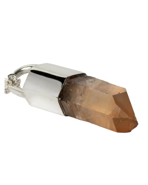 Parts Of 4 White Sterling Talisman Quartz Necklace