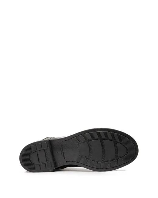 Officine Creative Black Diary Leather Ankle Boots for men