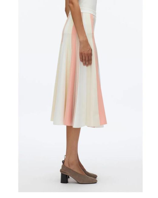 Gonna Midi A Righe di 3.1 Phillip Lim in Pink
