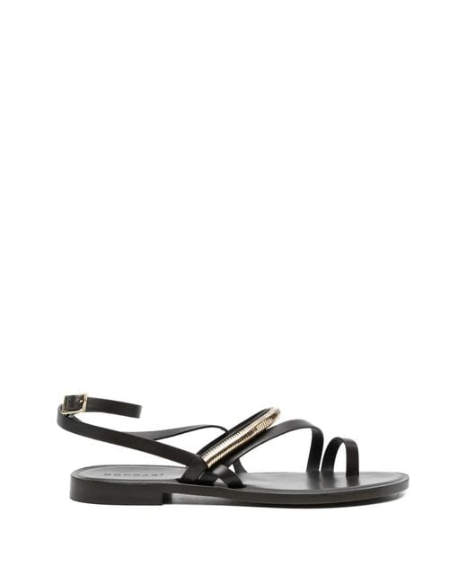 DONNARì White Ankle-Strap Sandals