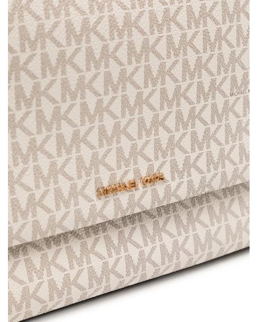 Michael Kors Natural Große Nessa Schultertasche