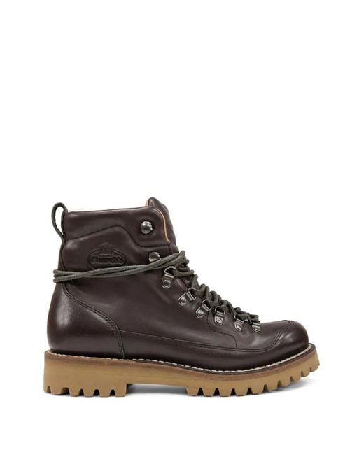 Church's Brown Lace-Up Leather Boots for men