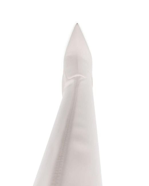 Le Silla White Megan 110mm Pointed-toe Boots